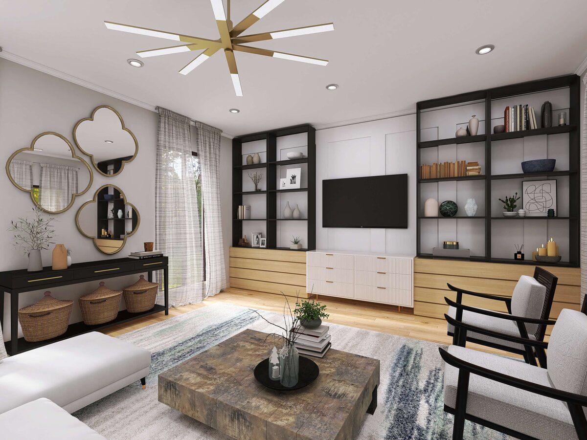 Coastal Chic Living Room - Tampa Interior Designer