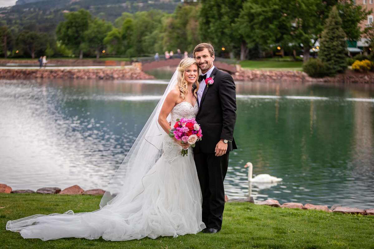 Bride and Groom at the Broadmoor