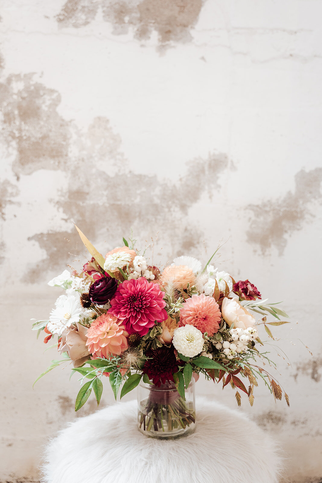 Colorful florals for Longmont wedding