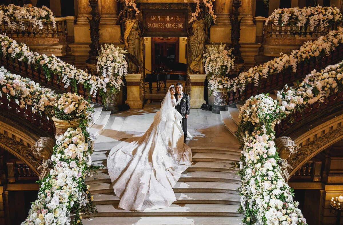 Best Wedding Planner in Paris Destination Reception at Opera Garnier ParisWeddingPlanner-CorporateEvents-AlejandraPoupelEvents-OperaGarnier68