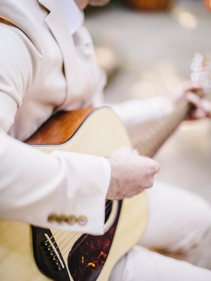 Anderson Ranch Wedding Musician Playing Guitar