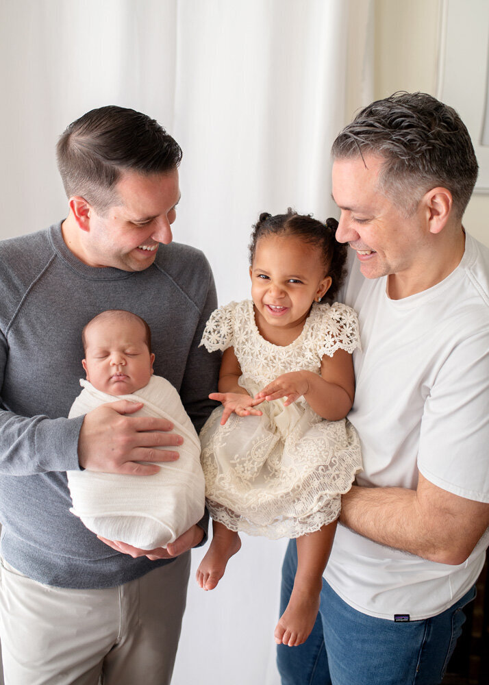 Newborn session with older sibling and parents