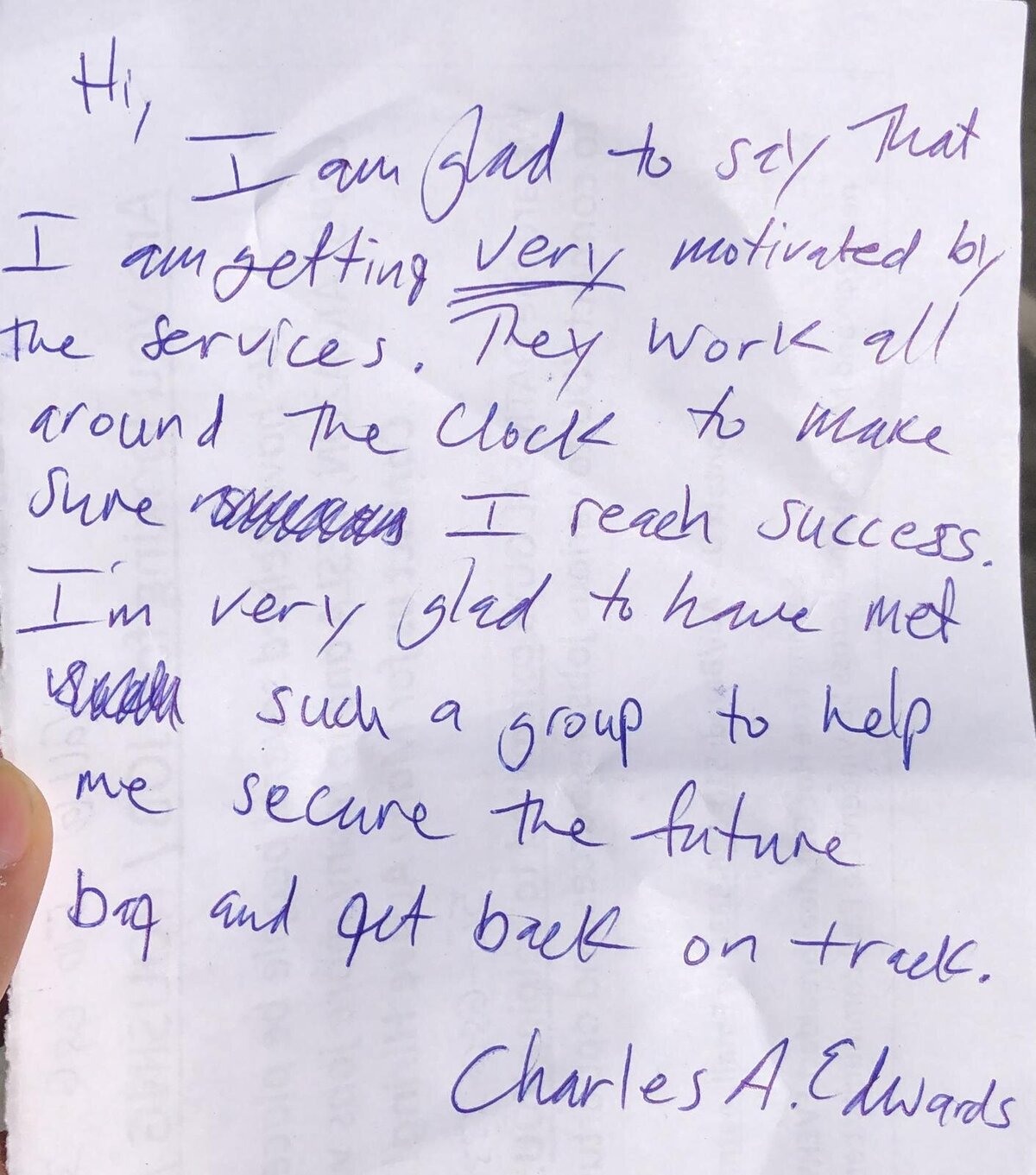 Charles letter