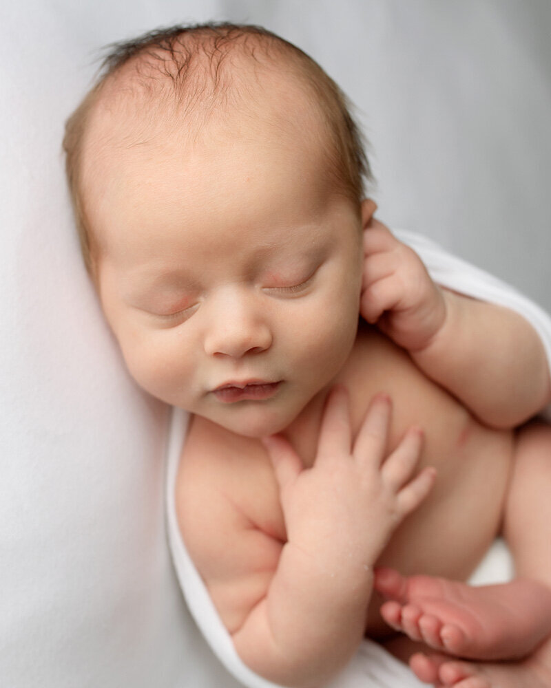 Newborn session of baby boy