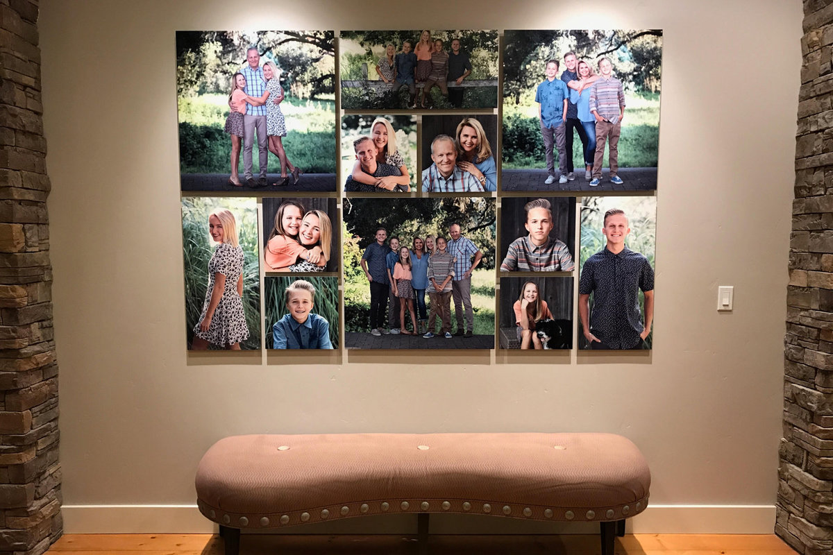 Wall Art Collage of Family Photos