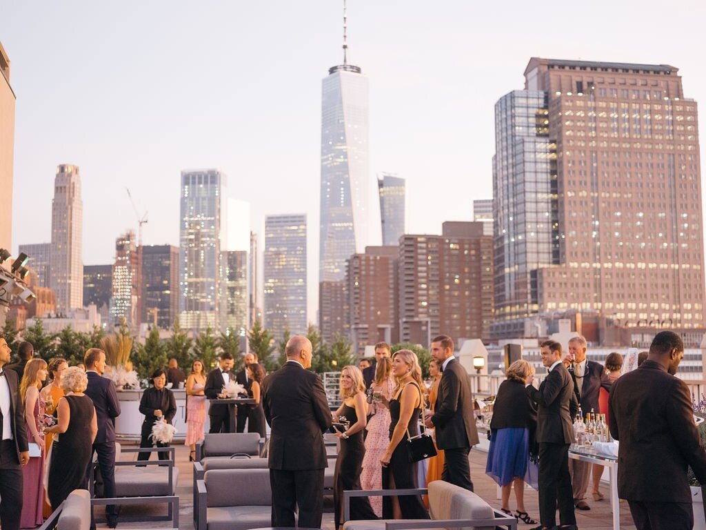rooftop cocktail reception
