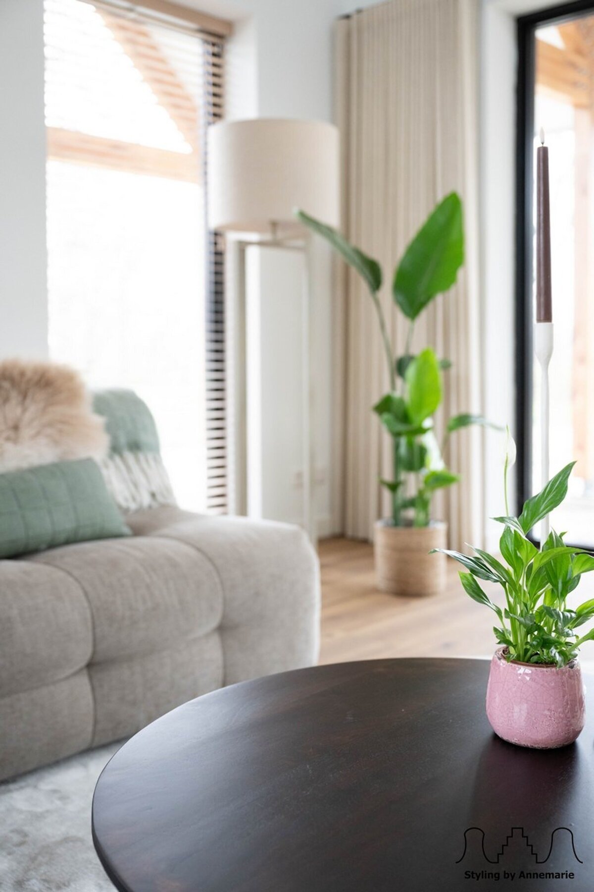 Interieurstyling in schuurwoning