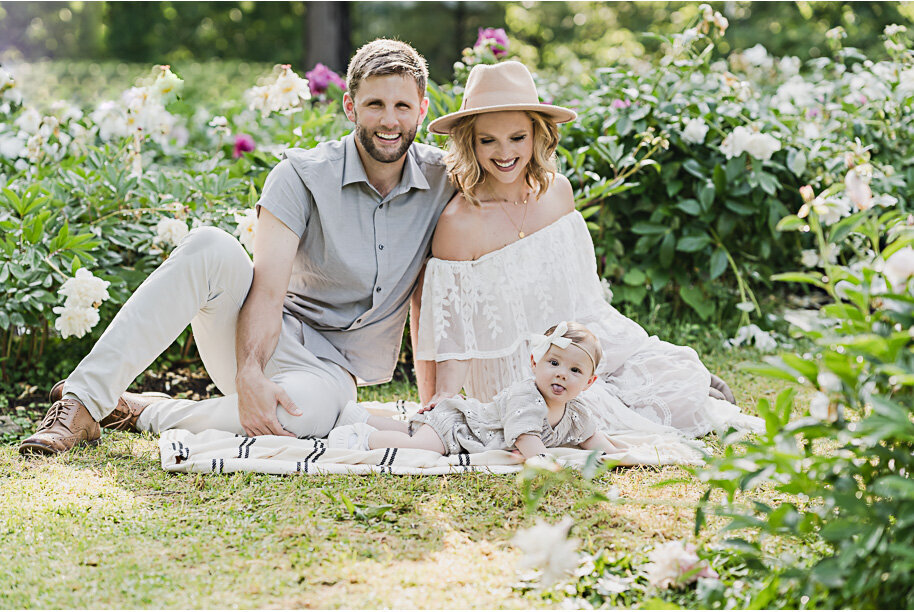Family Photos in the Peony Garden in Ann Arbor Michigan provided by Kari Dawson Photography-1