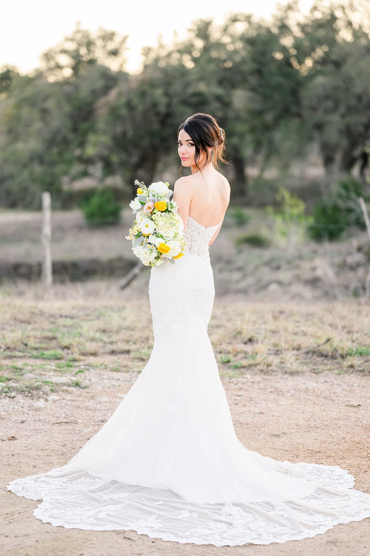 Buttercup Yellow Wedding at Pecan Springs Ranch in Austin Texas-71