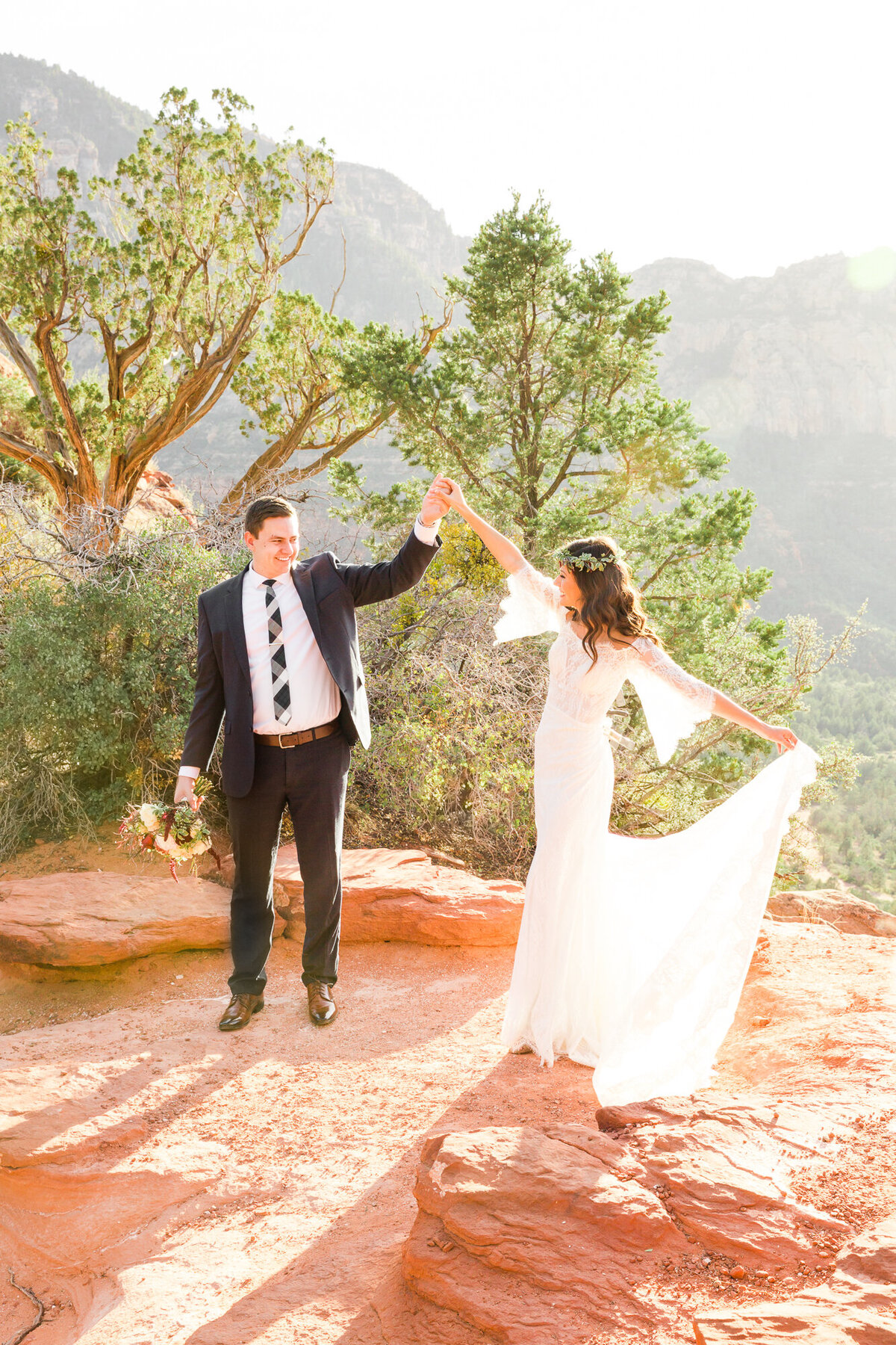 Wedding Couple's Portrait Photography - Sedona, Arizona - Bayley Jordan Photography