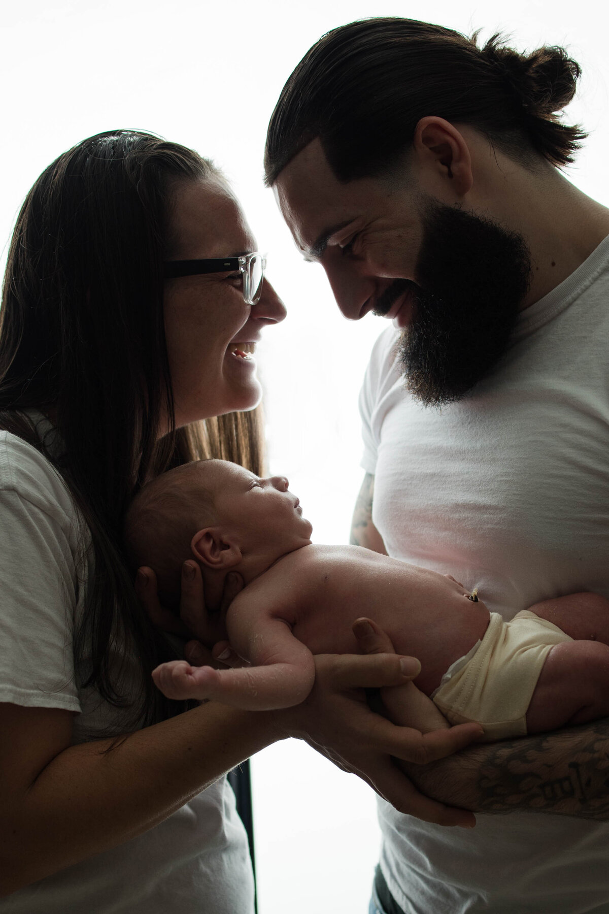 Newborn Baby Boy and Parents