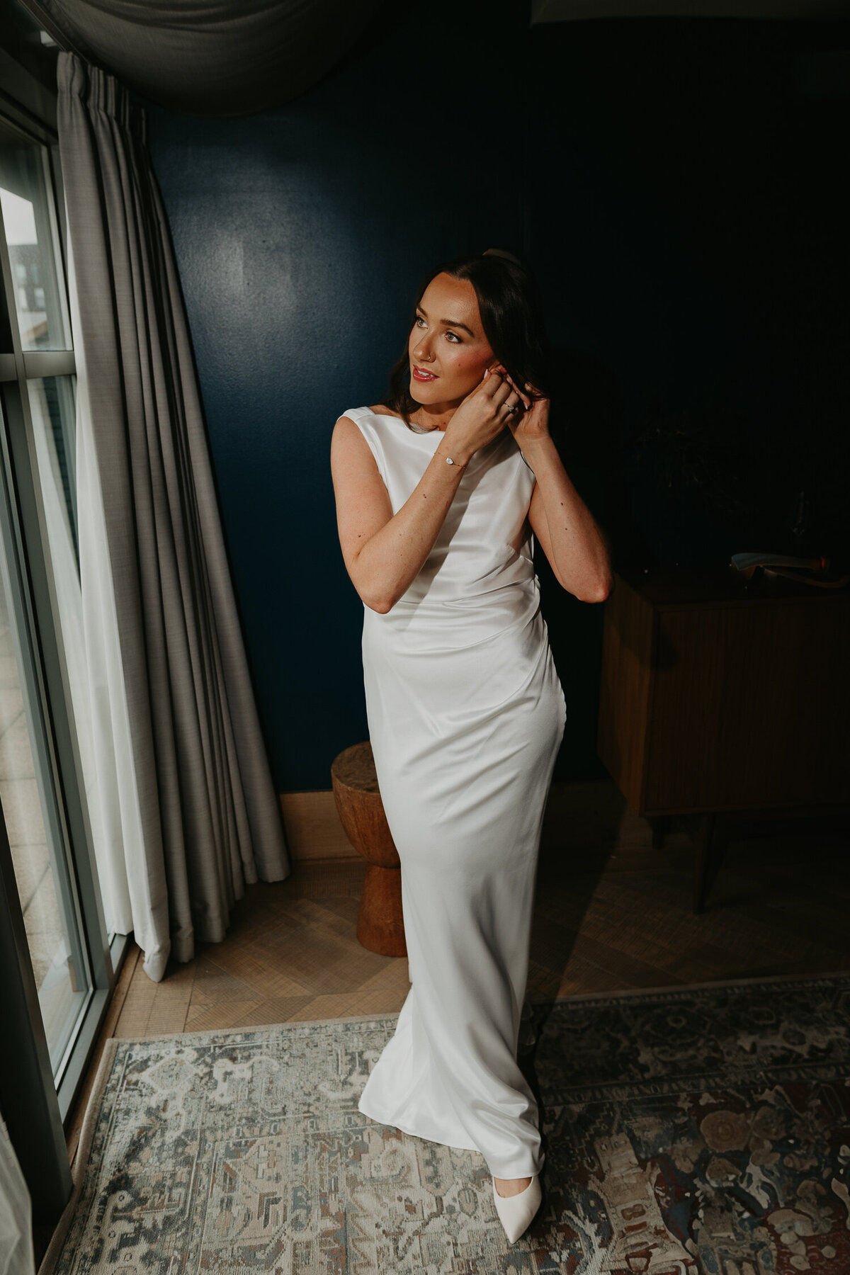 Brides gets ready at Ducie Street Warehouse. 