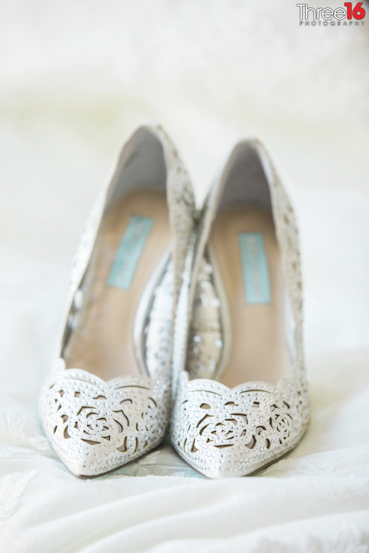 The Brides lovely wedding day shoes