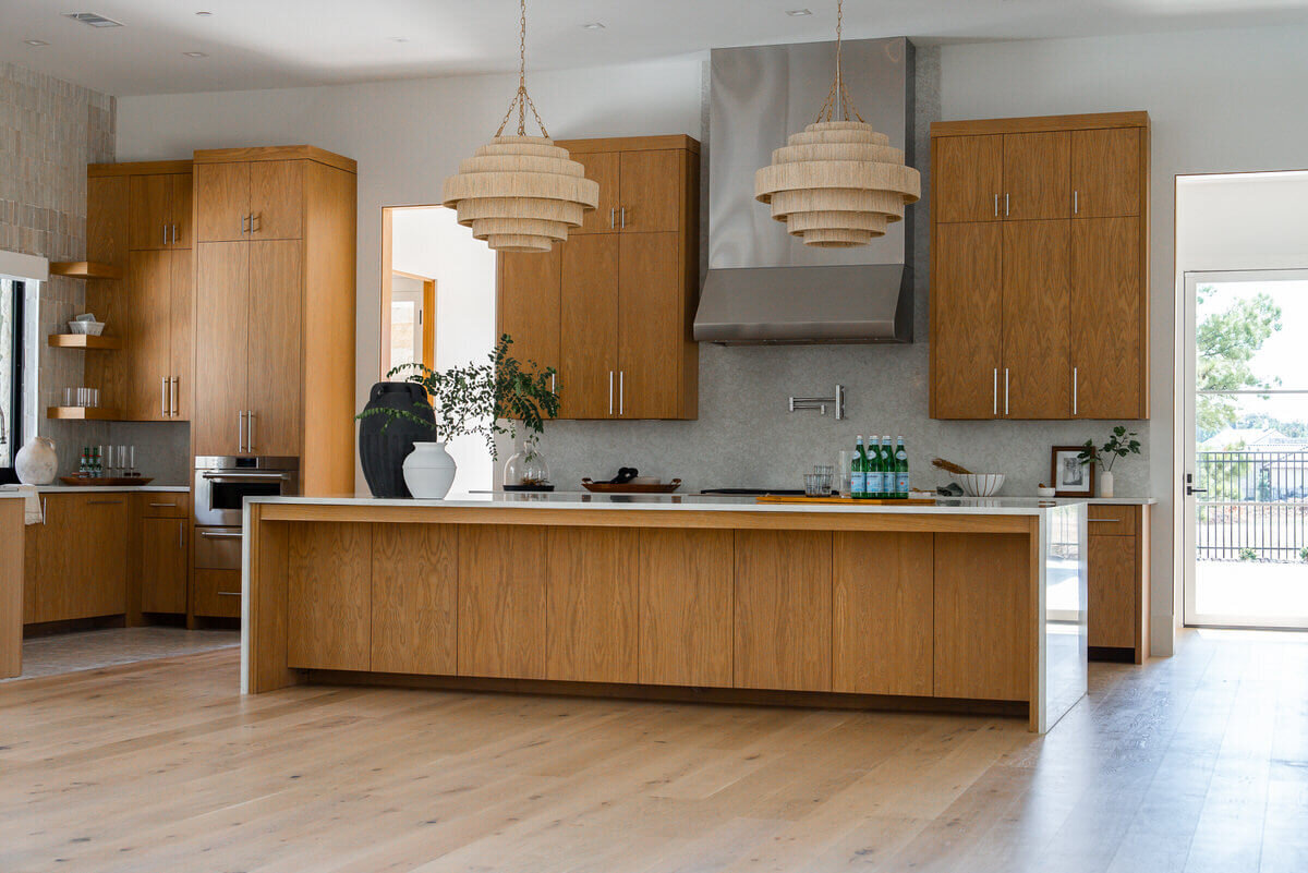 Luxurious Scandinavian kitchen design inside Colleyville home
