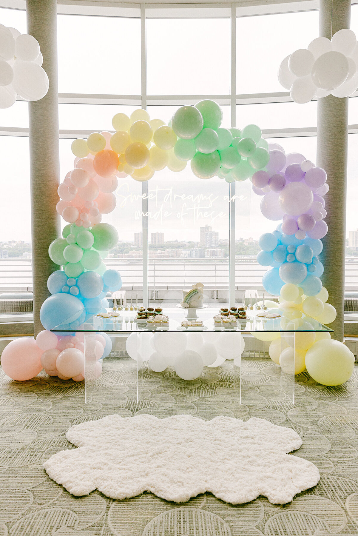 Rainbow Balloon Arch TTWD NYC Party Planner
