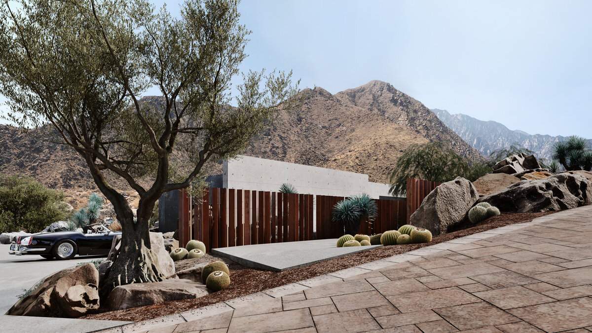 Spec house for Desert Palisades designed by Los Angeles architect