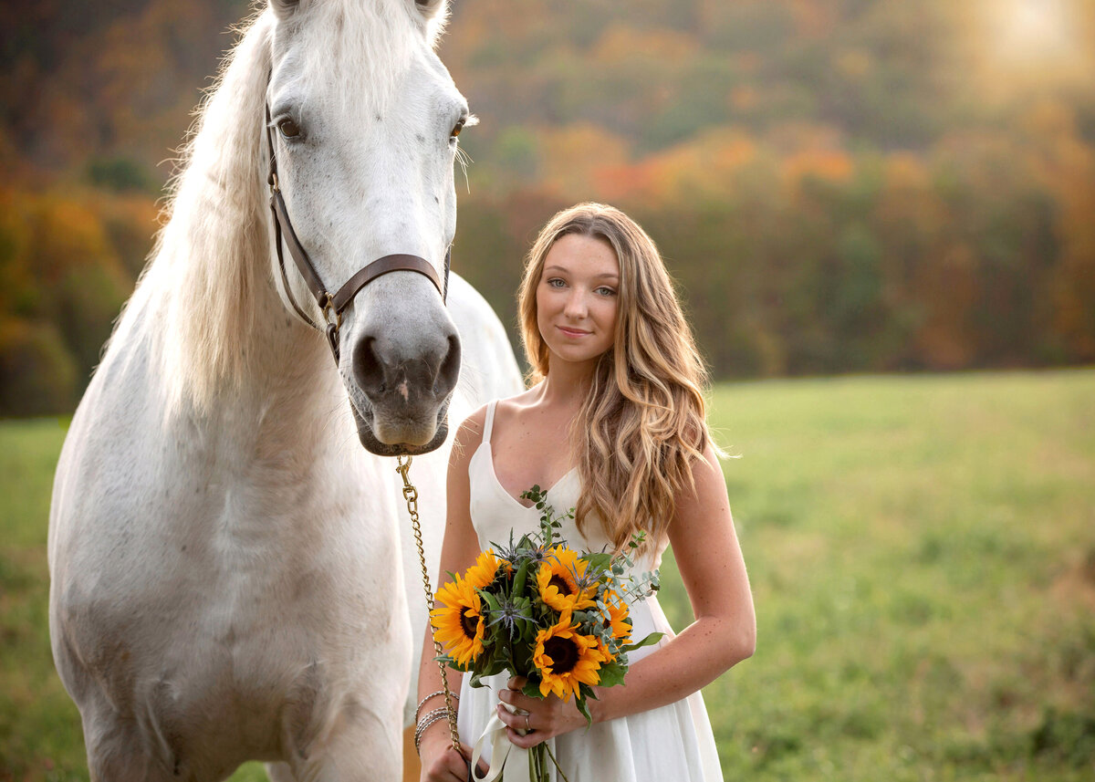 senior portraits with horse