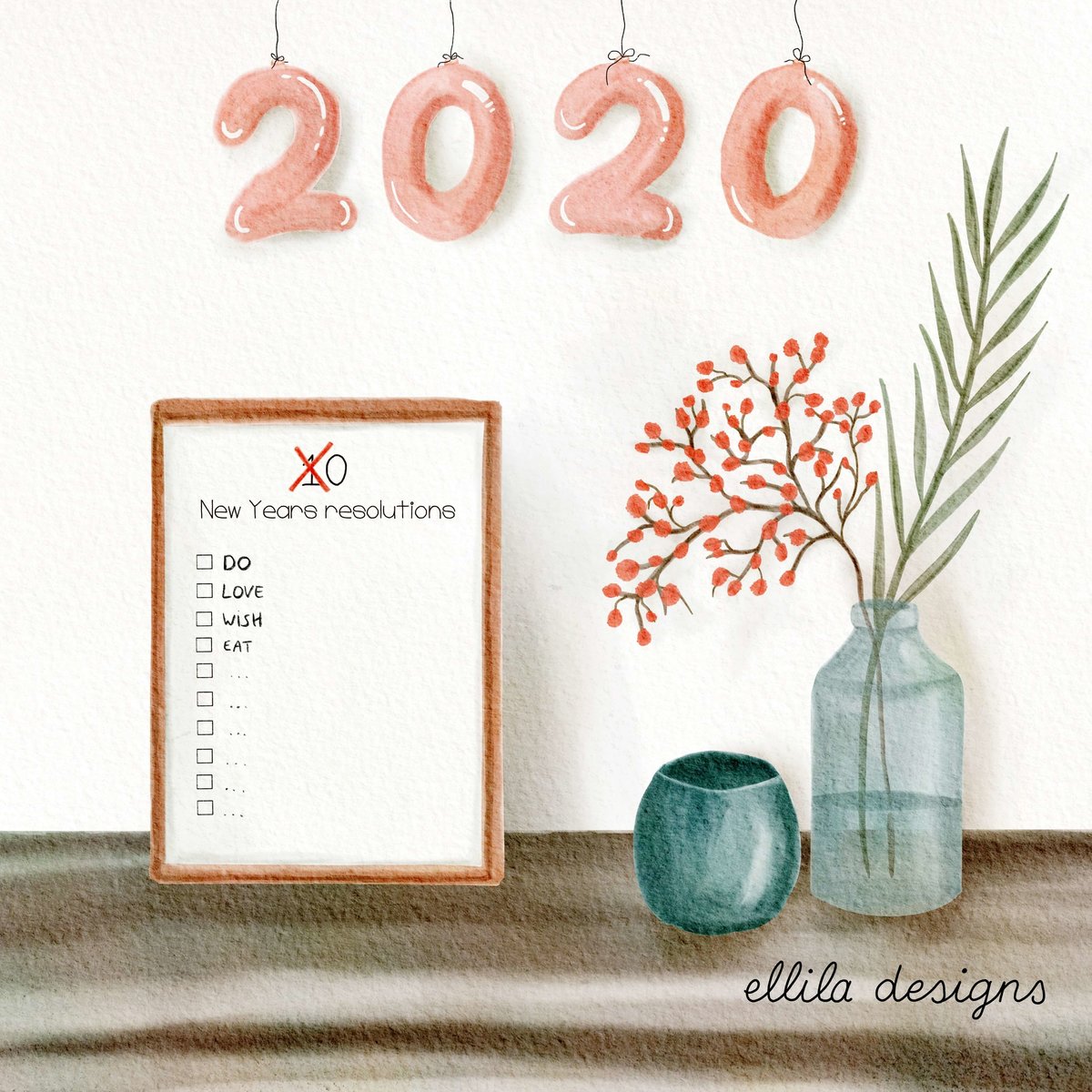 Decor 2020 illustration Ellila Designs
