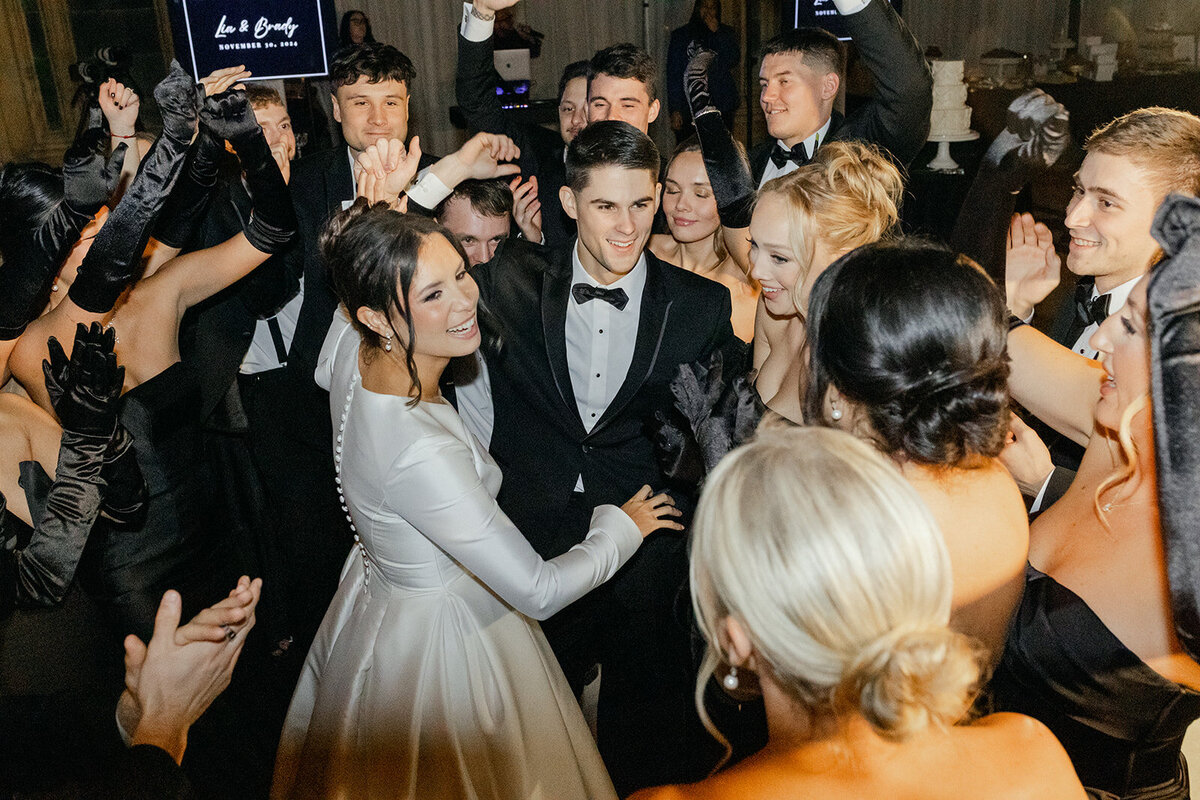 Romantic wedding reception at The Pennsylvanian, iconic Pittsburgh wedding venue