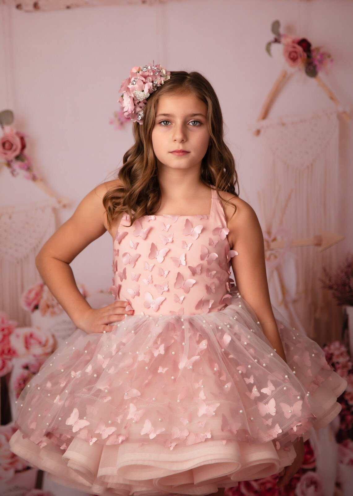 girl-in-pink-couture-gown-posing-in-studio-valentines-portraits