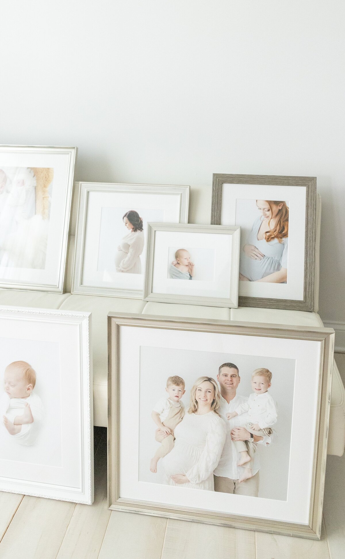 cluster of custom framing