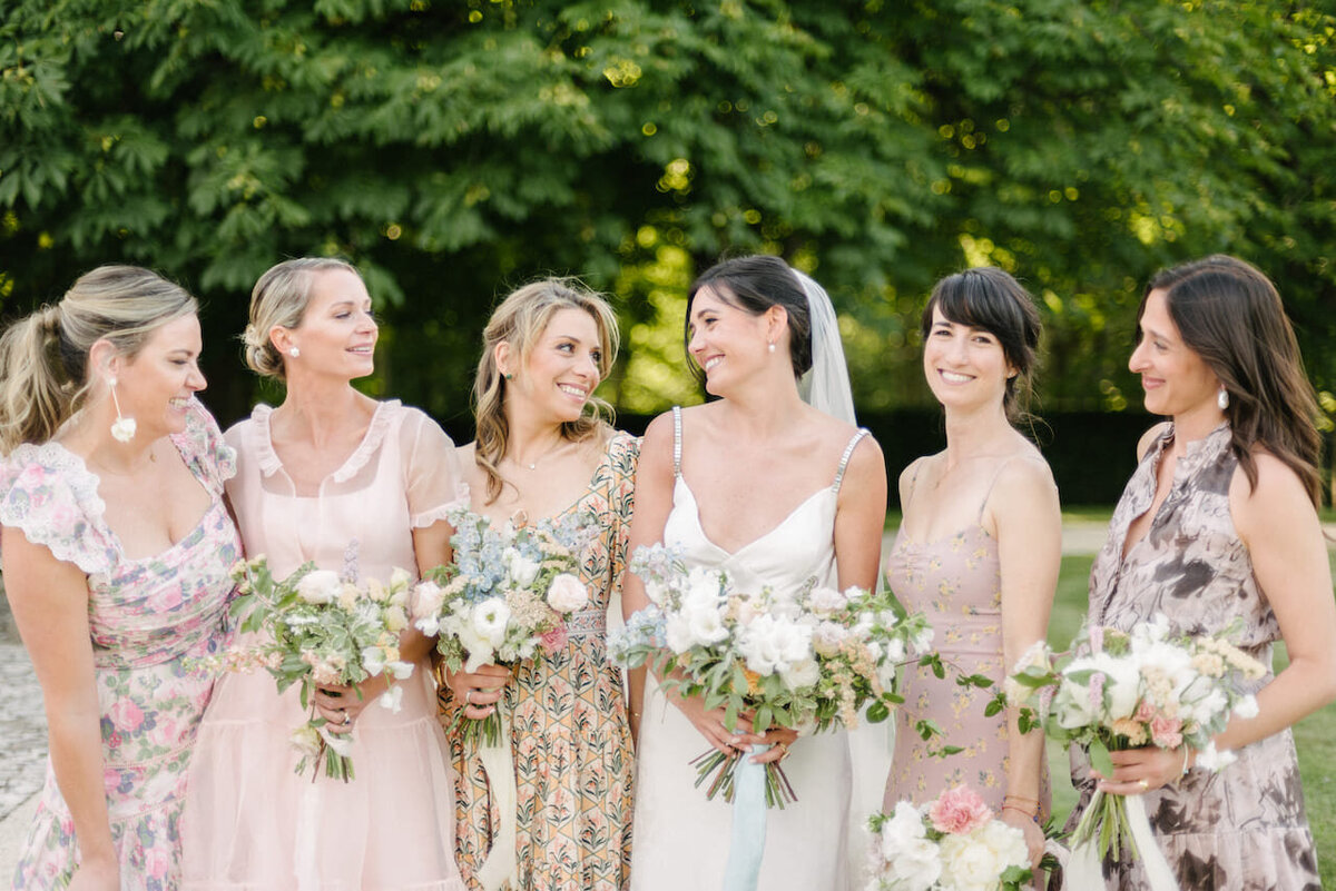 bride-and-bridesmaids-in-french-garden-2