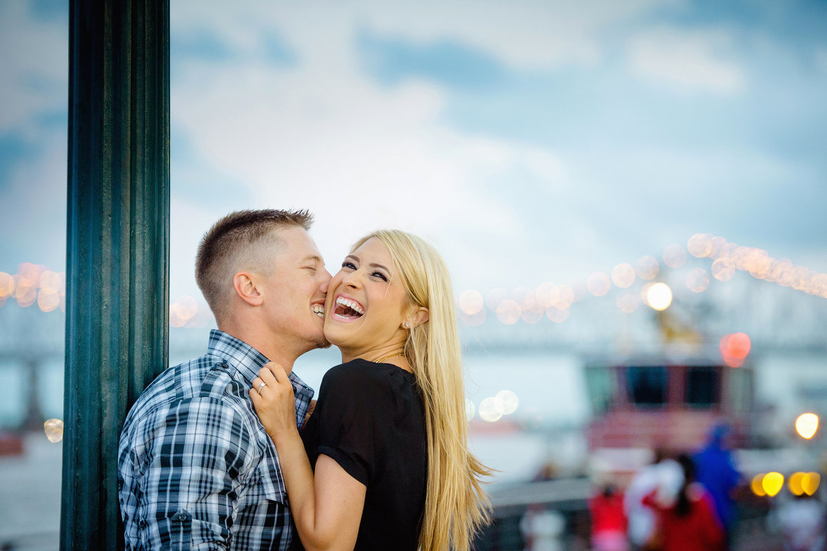 new orelans skyline engagement session