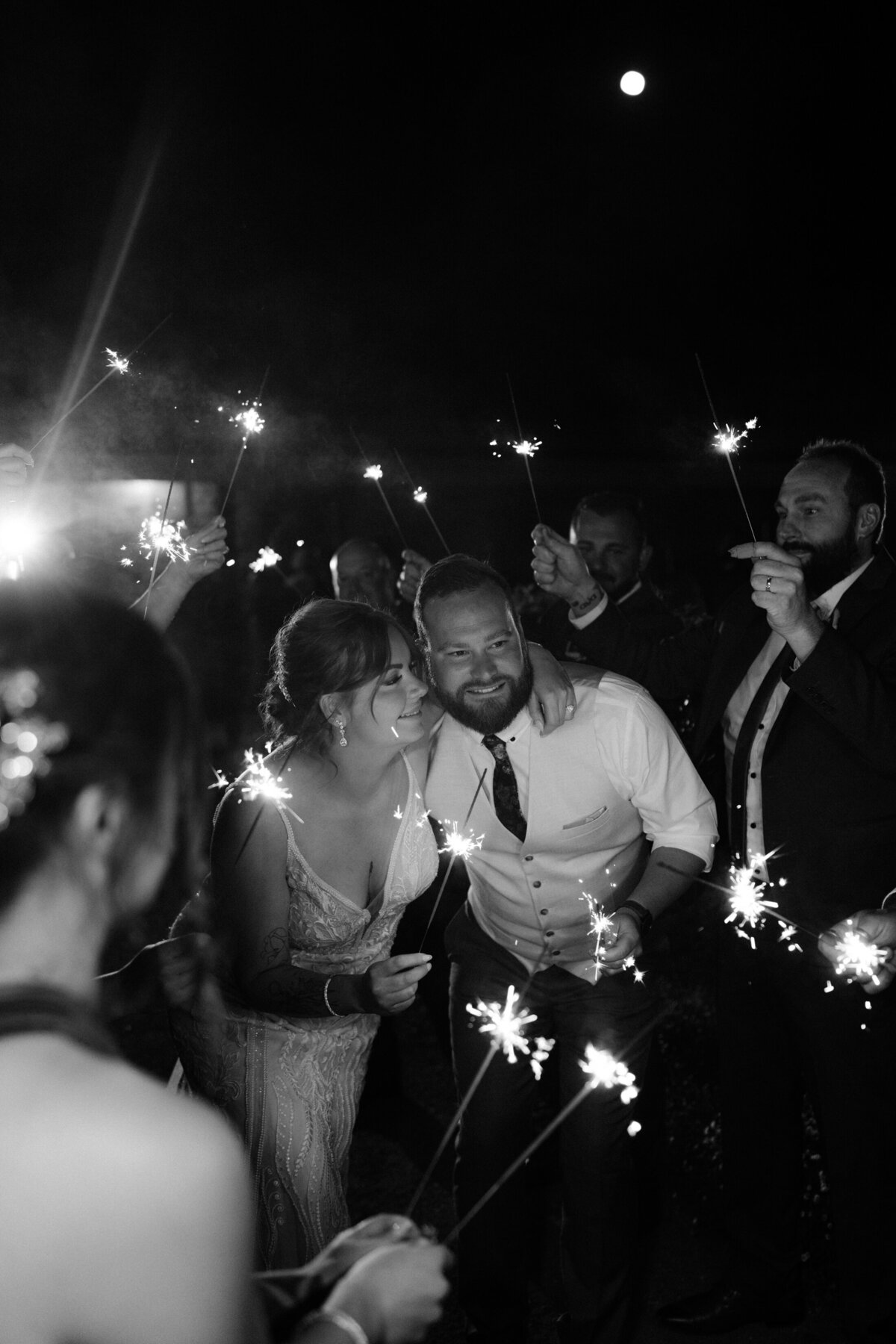 Best wedding sparkler photos