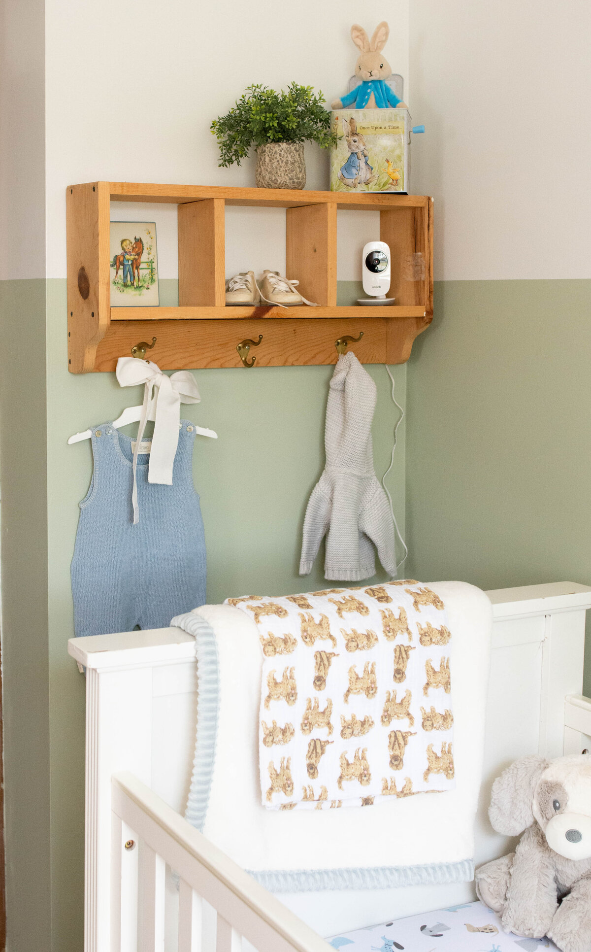 Green and Blue Boy Nursery Guest Room -8