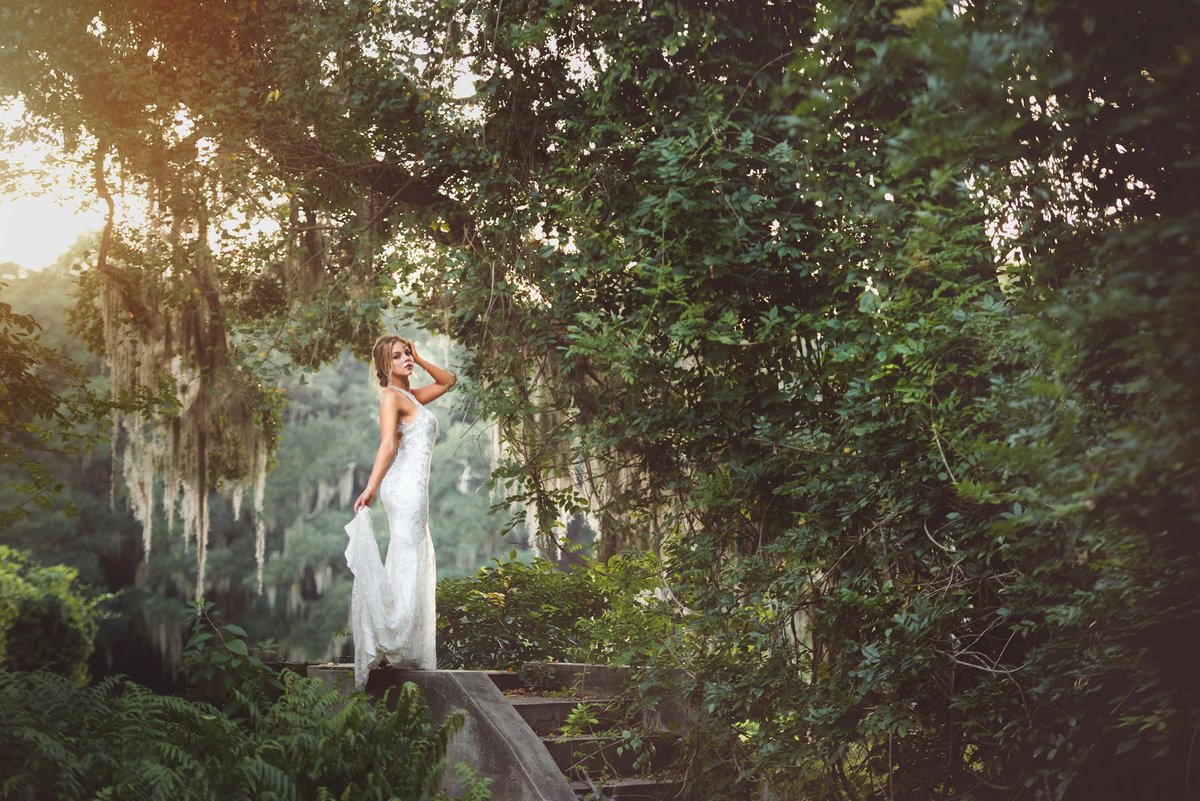 high end editorial bridal portrait