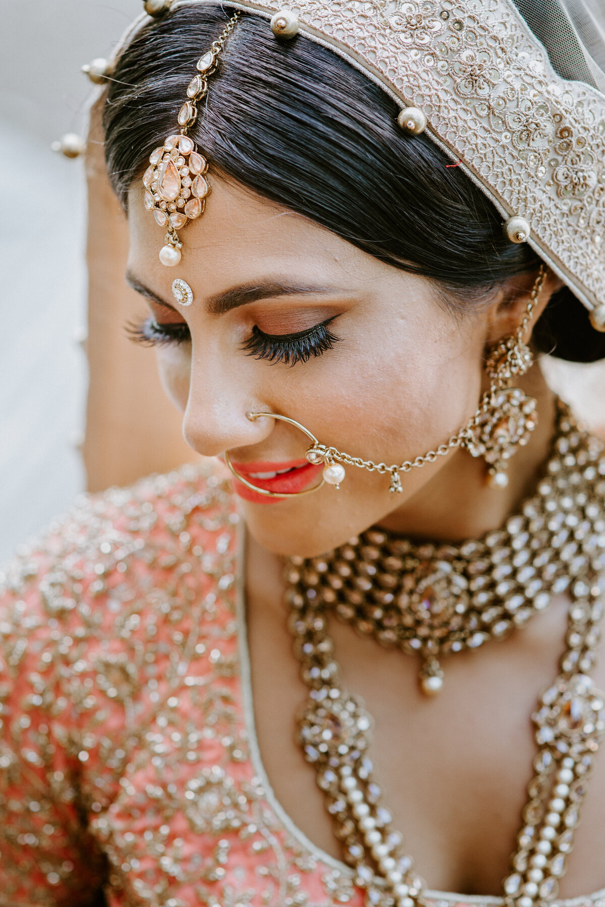 Indian bridal portrait in Vancouver