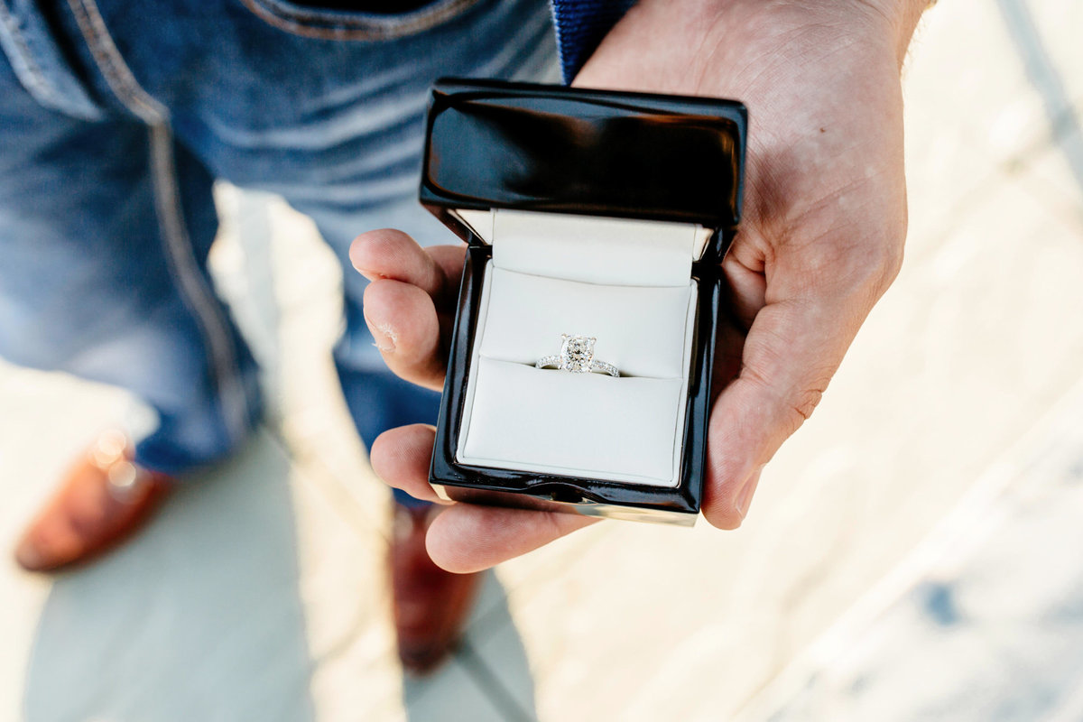 Eric & Megan - Downtown Dallas Rooftop Proposal & Engagement Session-6