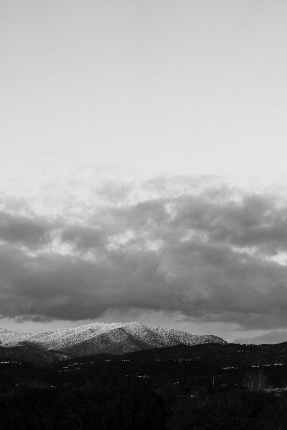 the Sangre de Cristo Mountains in Santa Fe New Mexico