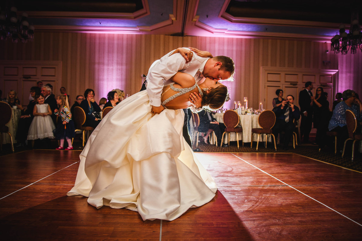 Kiss at the first dance