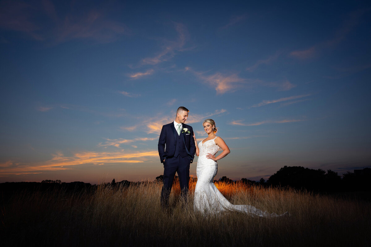 bride-groom-field-sunset-sky-nj-marlboro
