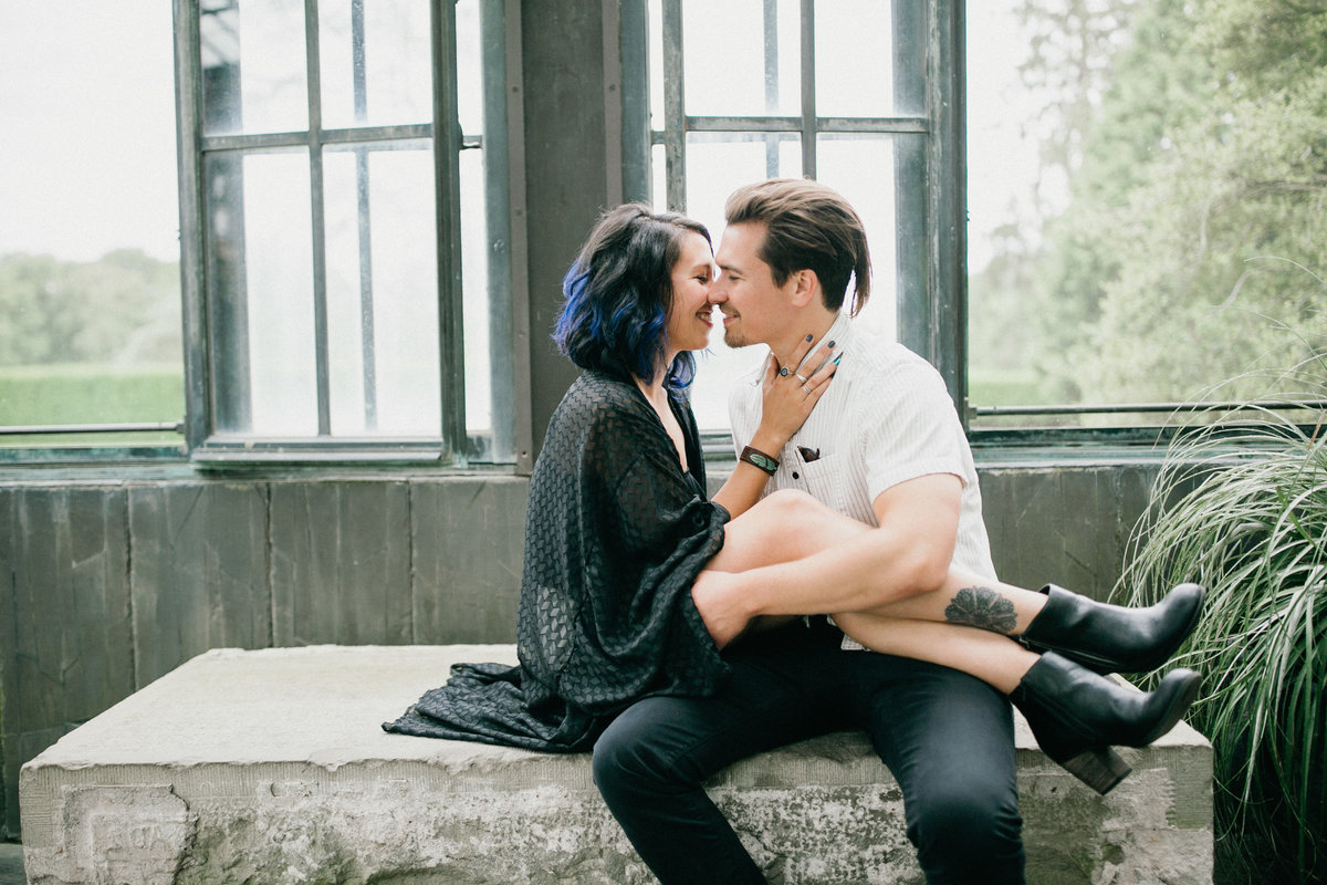 Styled couple's shoot at Longwood Garden's, photographed by Sweetwater.