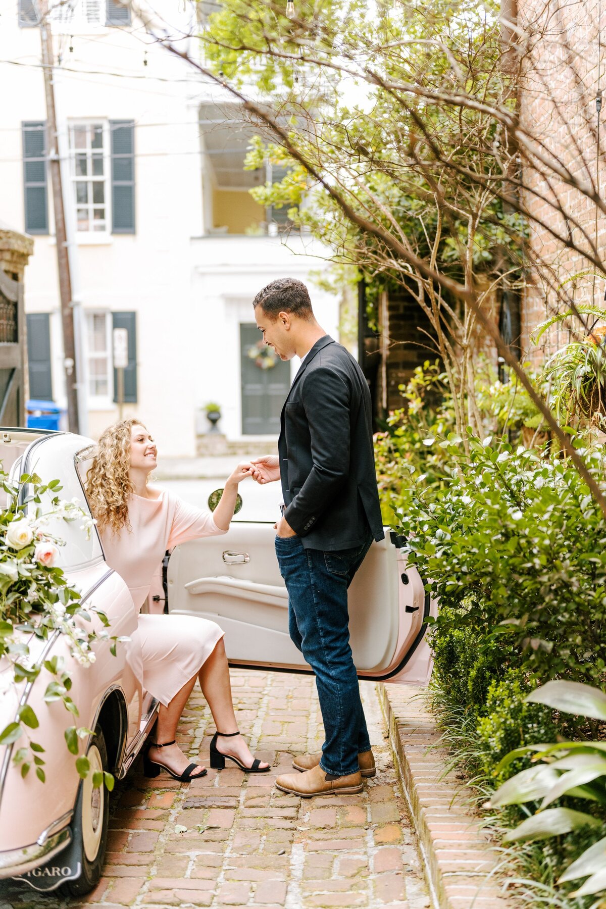 Downtown Charleston Pink Figgy Engagement Session_0006