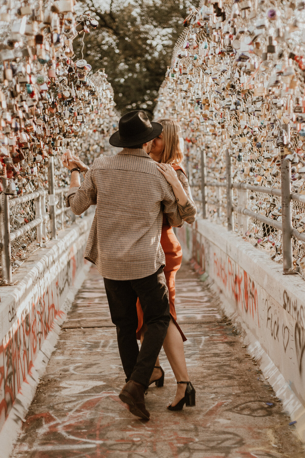 Romantic Engagement Shoot - Buffalo Bayou Park, Houston Texas-79