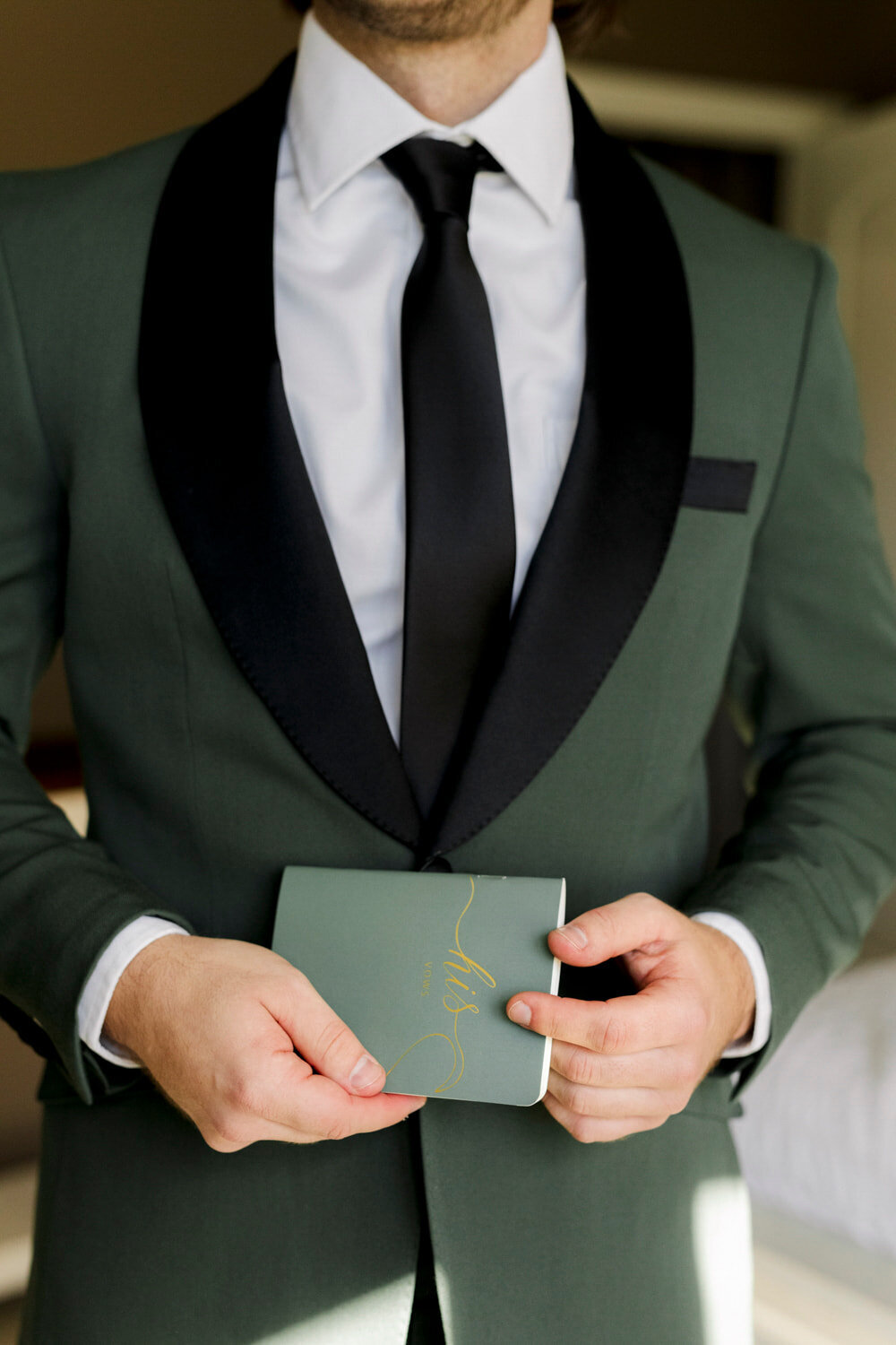 green groom's tux