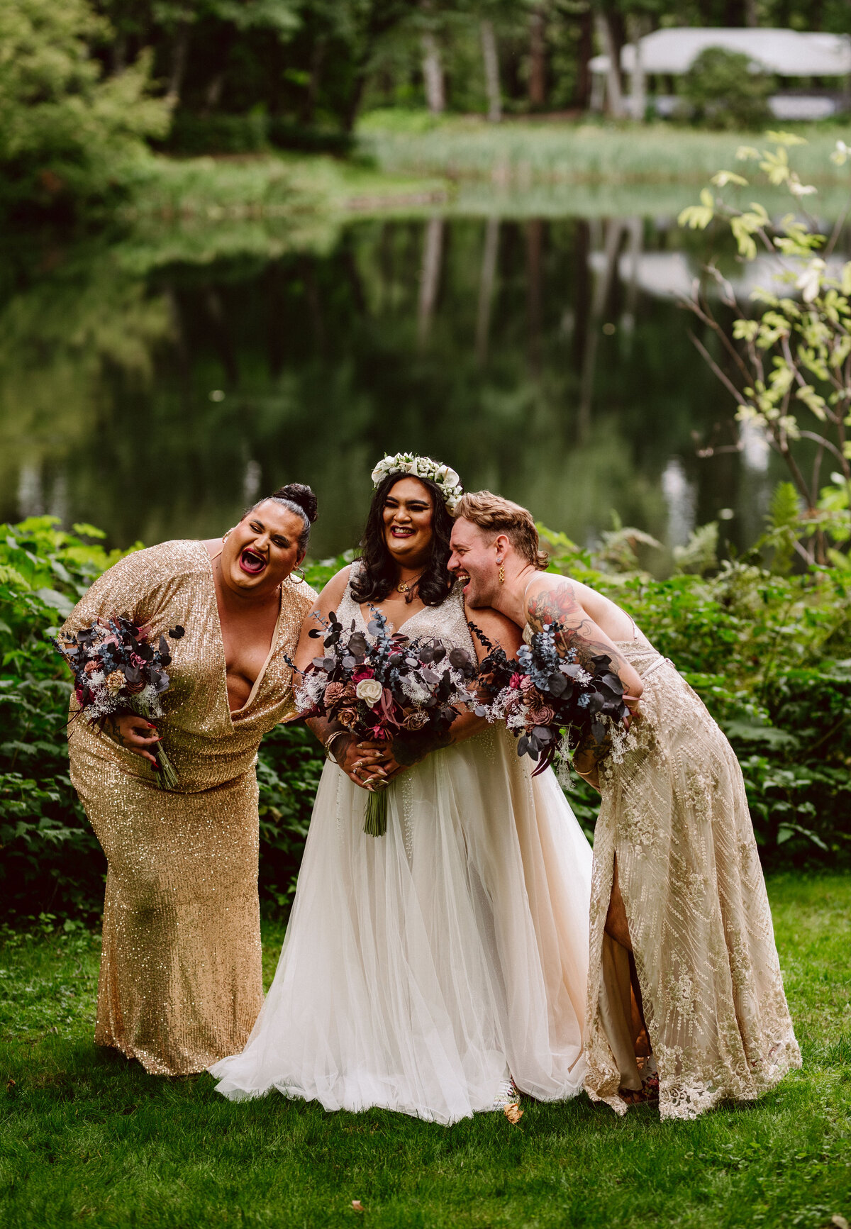 Bridal Veil Lakes Oregon LGBTQ wedding