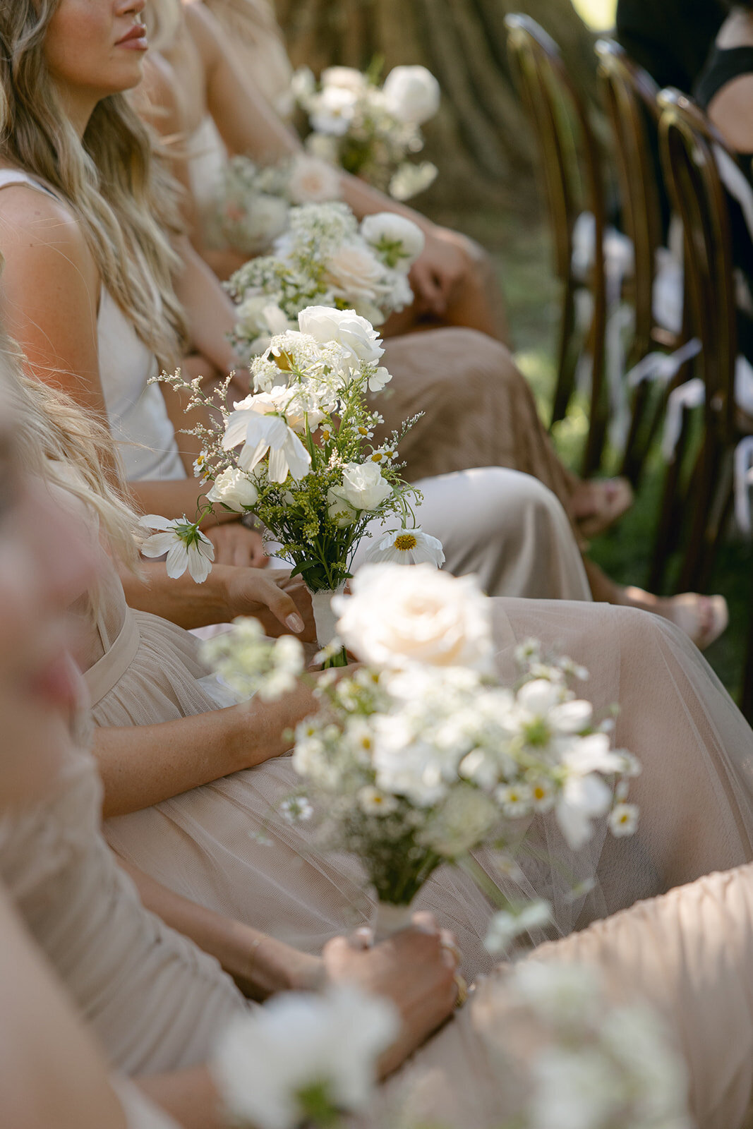 Small White Bridesmaid Bouquets