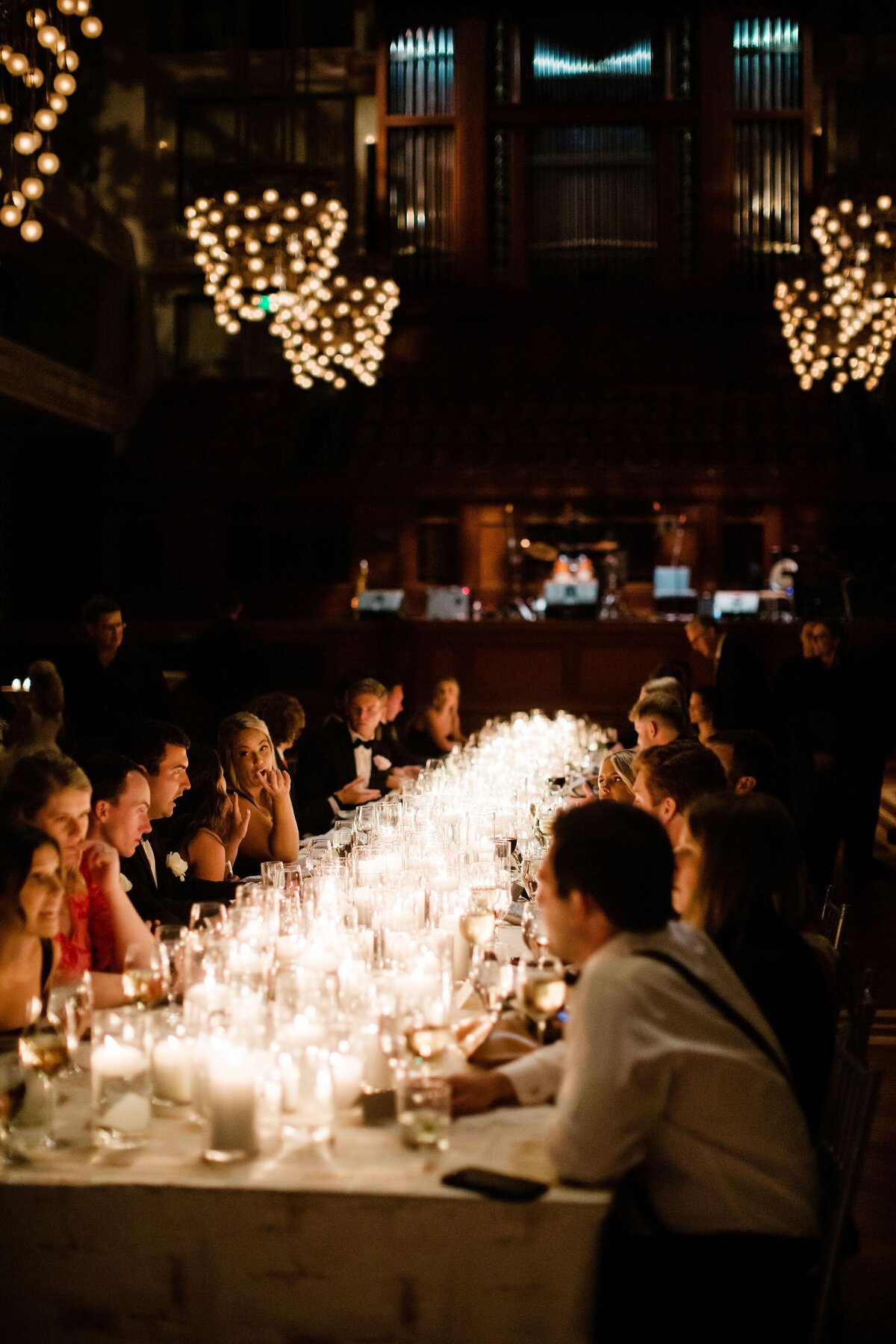 schermerhorn symphony center Wedding reception candlelit dinner 