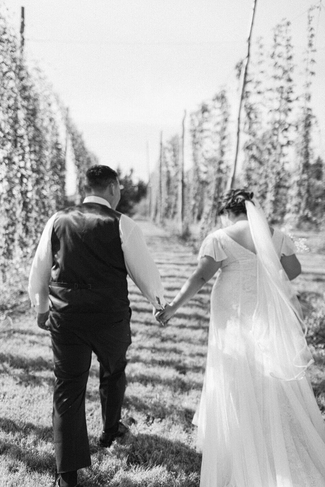 bride-and-groom-in-orchard