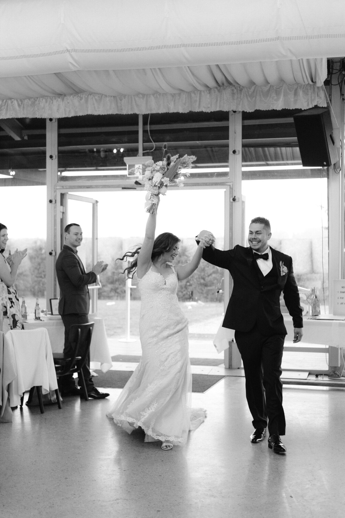 Bride and Groom entry in reception