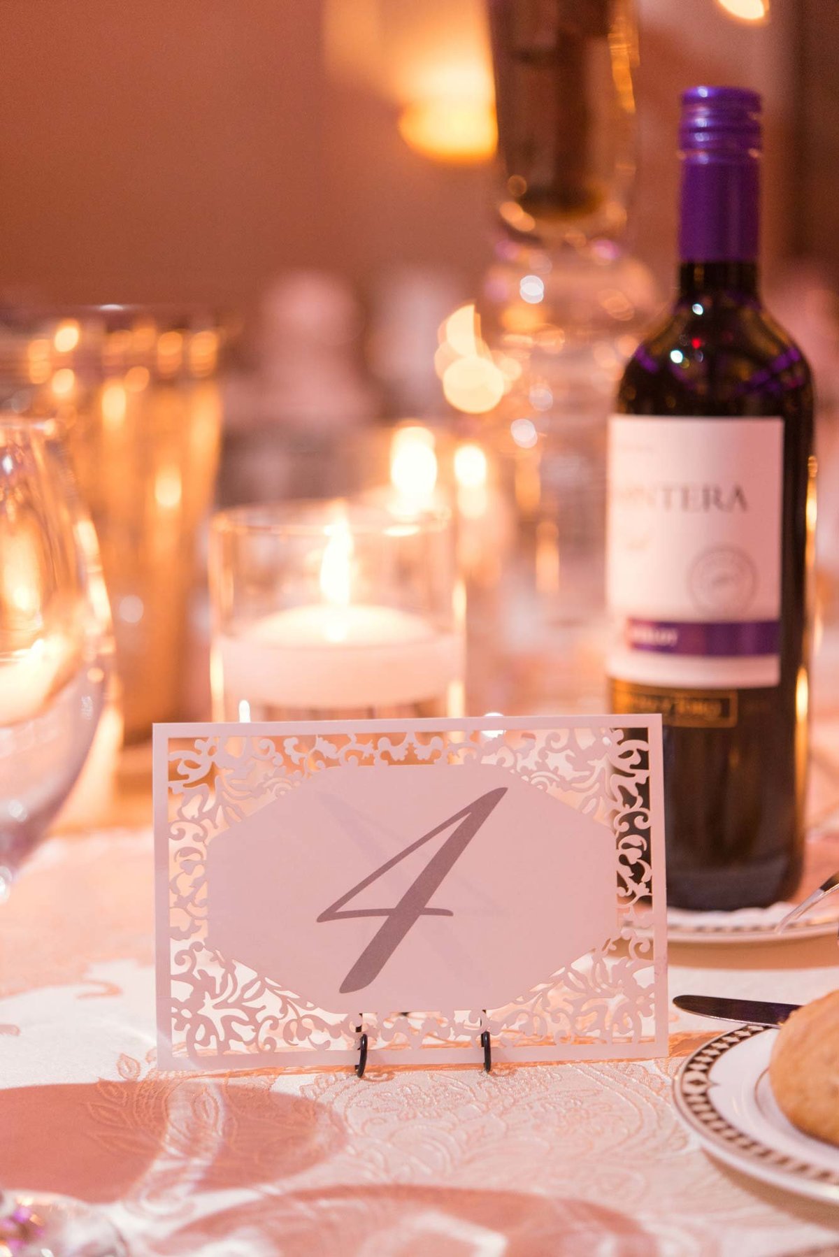 Table number at Larkfield Manor