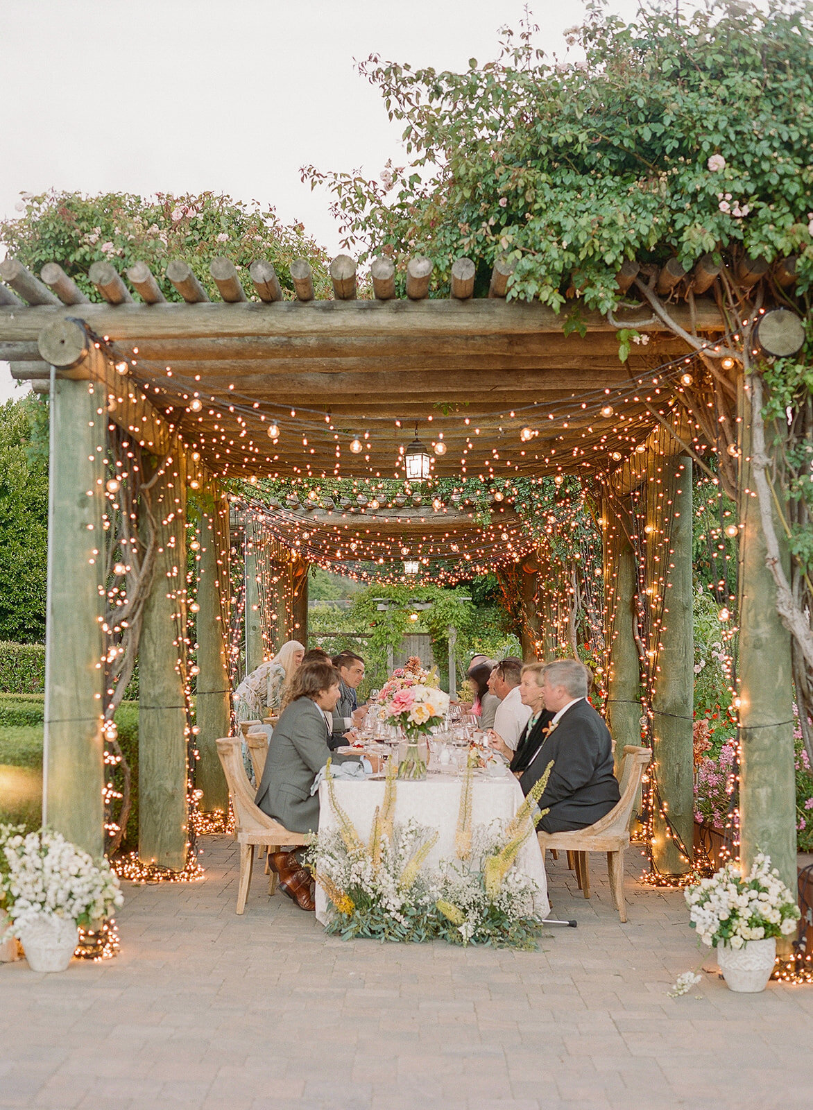 Bernardus Carmel Wedding dinner arbor