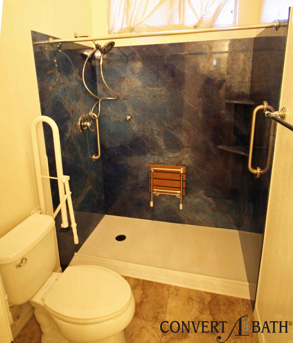 TruStone Blue Sodalite with Roll In Curb
