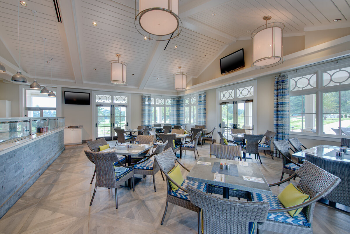 inside the snack bar at Woodmont Country Club