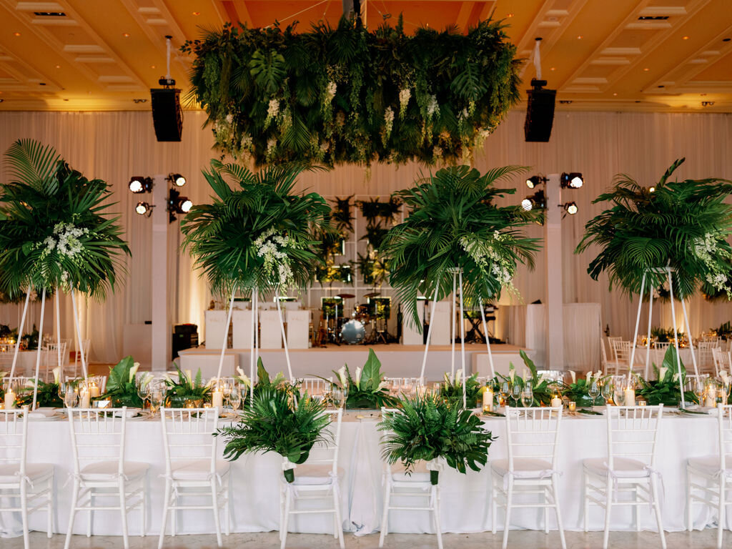 Palm Beach The Breakers Wedding Reception Decor