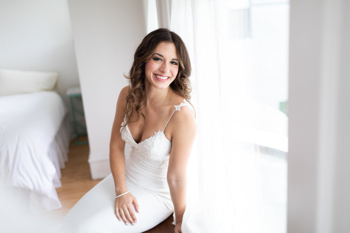 Molly was a stunning bride on her wedding day, wearing the most elegant of dresses and making everyone's jaw collectively drop.